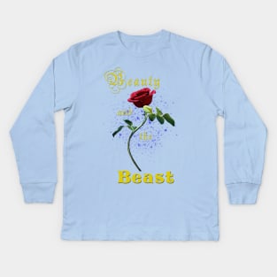 Beauty And The Beast Kids Long Sleeve T-Shirt